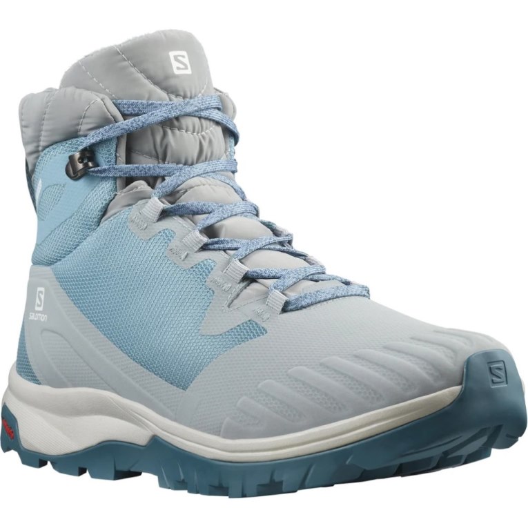 Blue / Grey Salomon Vaya Blaze Thinsulate Climasalomon Waterproof Women's Winter Boots | IE RQ4903